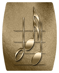 DAREC 382 BZ Music Notes Bronze